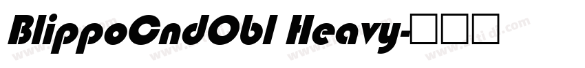 BlippoCndObl Heavy字体转换